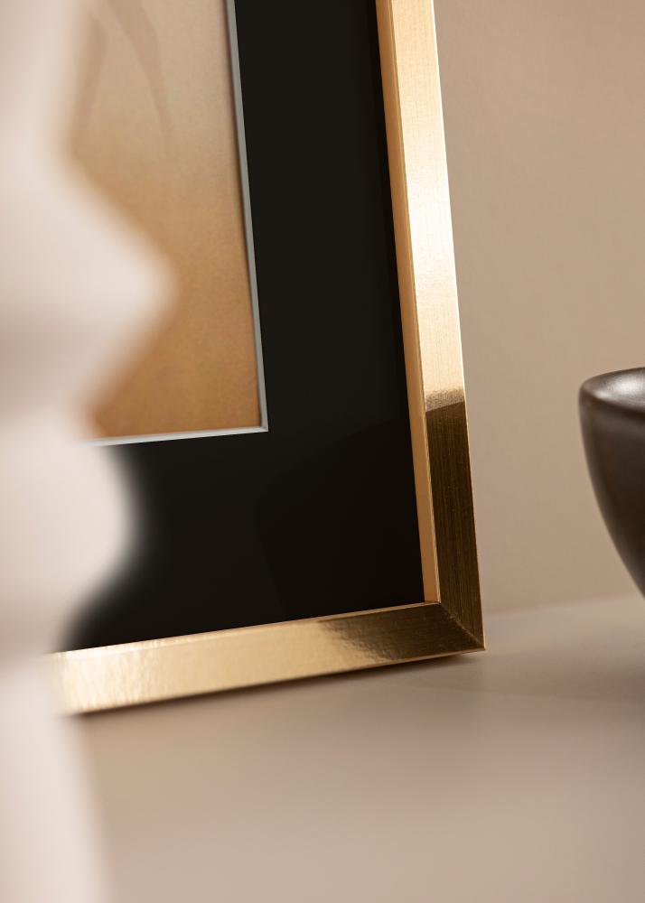 Rėmas Trendy Auksas 20x25 cm - Paspartu Juodas 14x18 cm