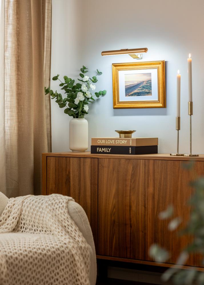 KAILA Lux Baterijomis Maitinamas Paveikslų Apšvietimas 33 cm - Auksinė