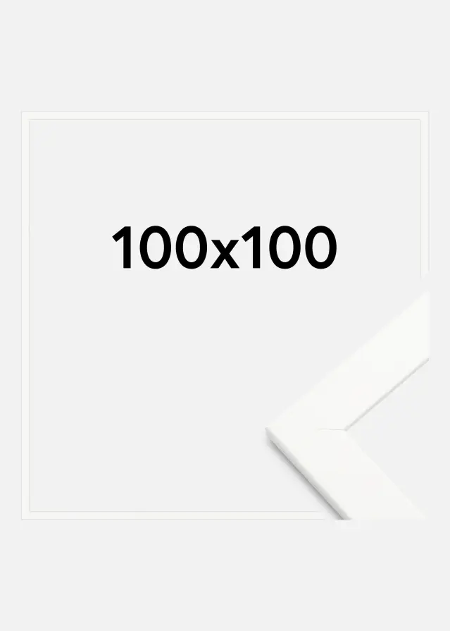 Rėmas Trendline Akrilo stiklas Baltas 100x100 cm