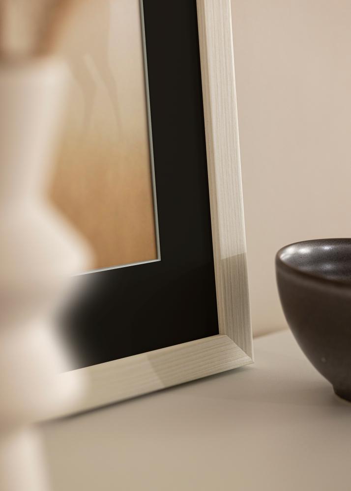 Rėmas Fiorito Baltas 30x40 cm - Paspartu Juodas 21x30 cm