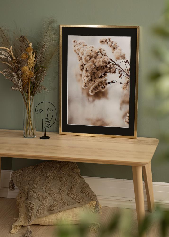 Rėmas Trendy Auksas 20x25 cm - Paspartu Juodas 14x18 cm