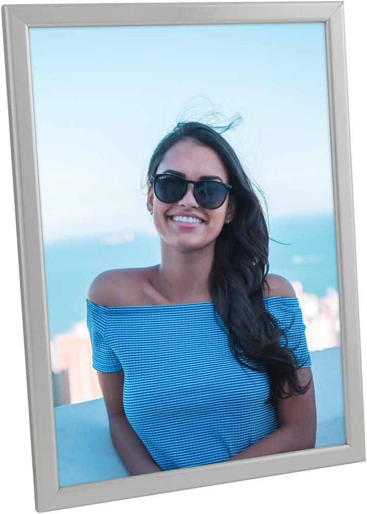 Rėmas Slim Matinis Antirefleksinis stiklas Sidabras 18x24 cm