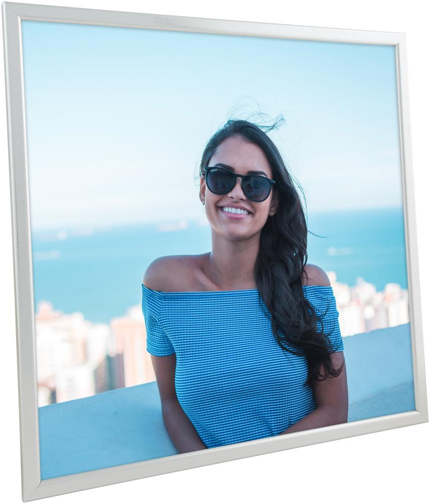 Rėmas Slim Matinis Antirefleksinis stiklas Sidabras 40x40 cm