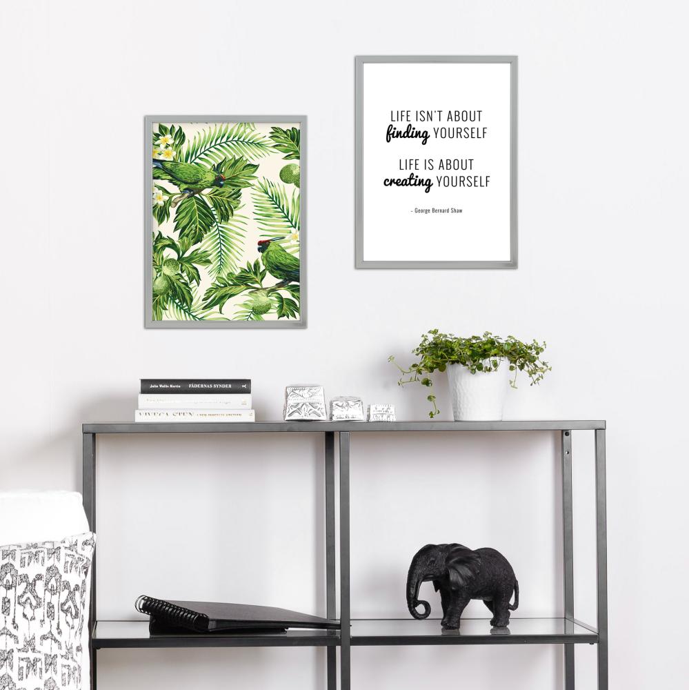 Rėmas Slim Matinis Antirefleksinis stiklas Sidabras 9x12 cm