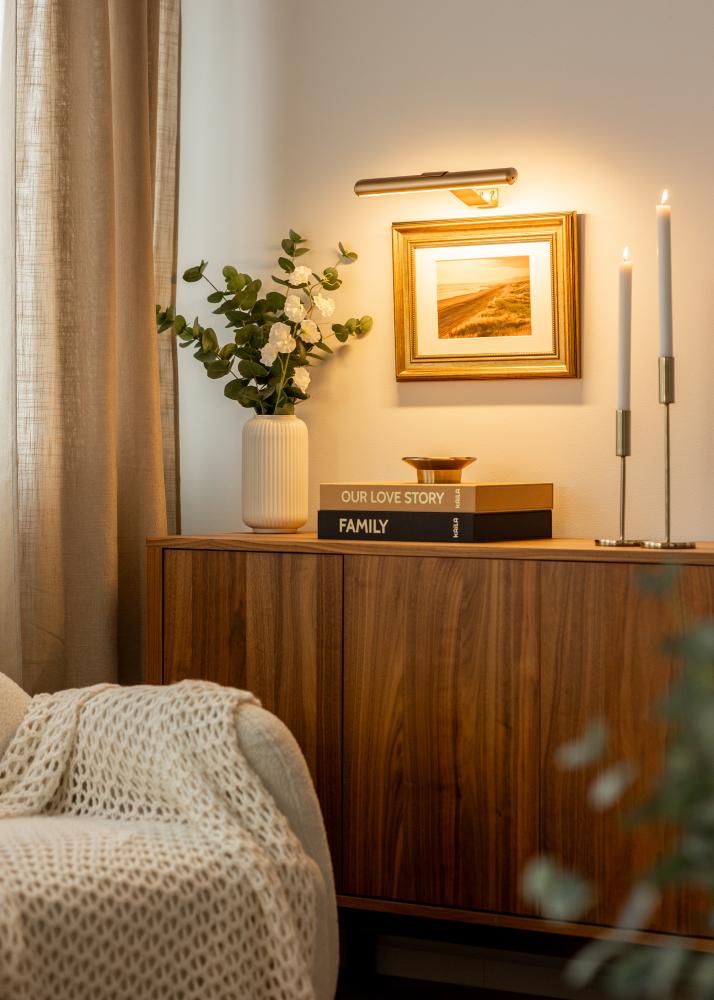 KAILA Lux Baterijomis Maitinamas Paveikslų Apšvietimas 33 cm - Auksinė