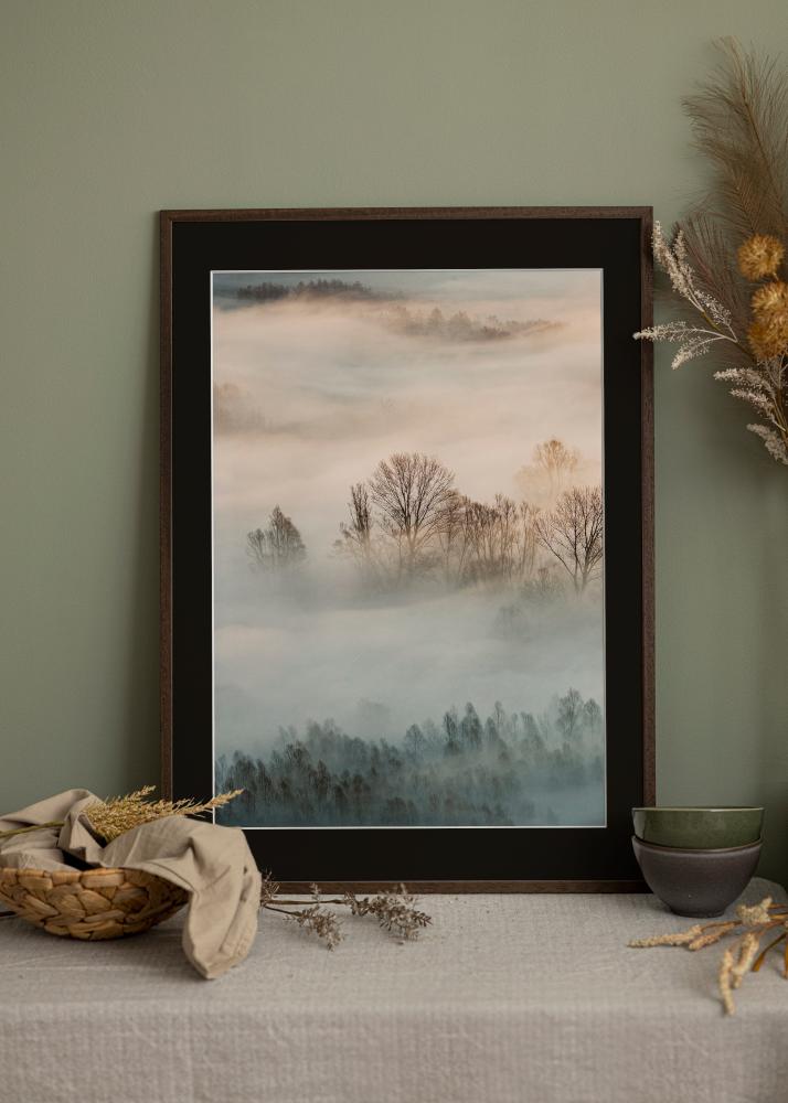 Rėmas Edsbyn Riešutas 40x40 cm - Paspartu Juodas 10x10 inches