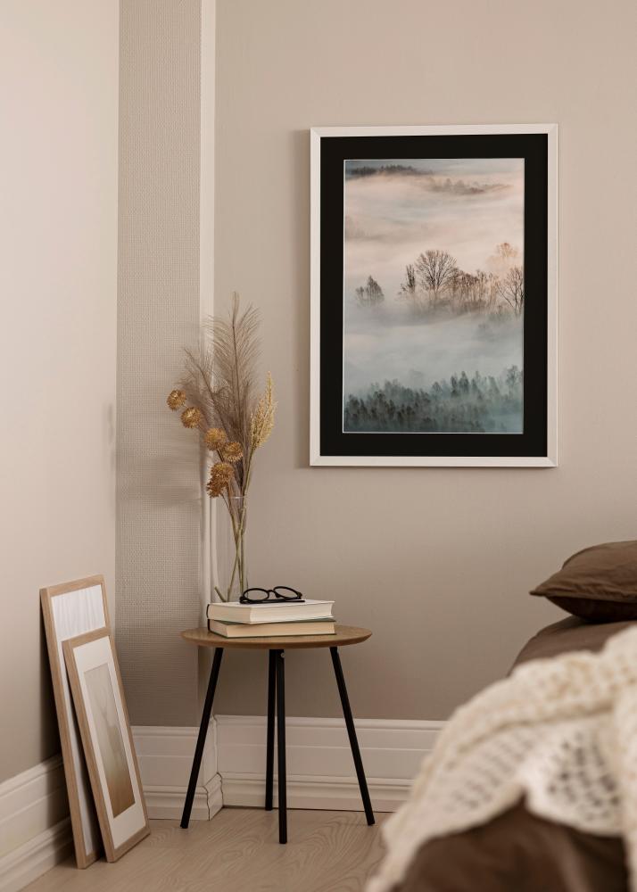 Rėmas Fiorito Baltas 30x40 cm - Paspartu Juodas 21x30 cm