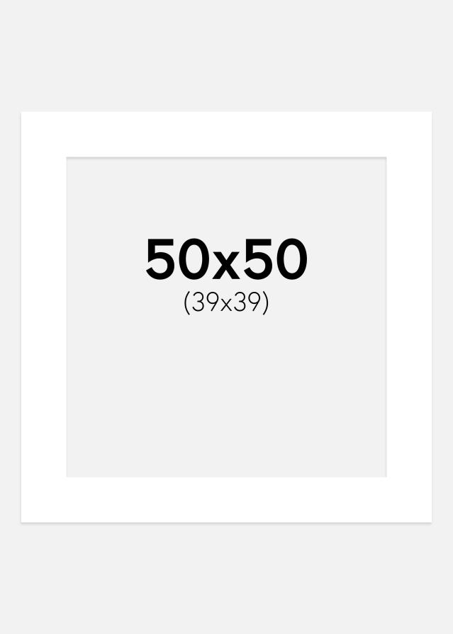Paspartu Kreidos baltumo 50x50 cm (39x39 cm)