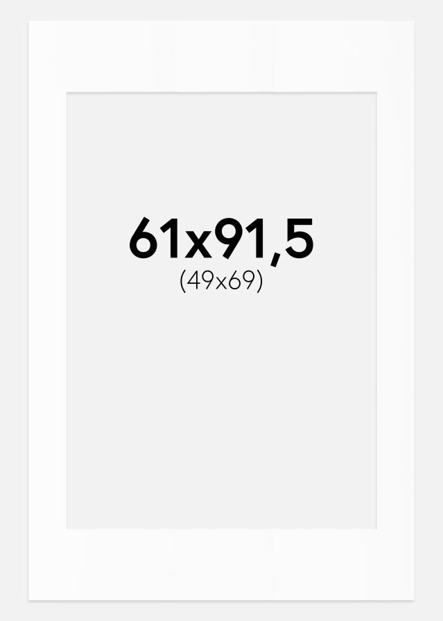 Paspartu Baltas Standartas Balta šerdis 61x91,5 cm (49x69)