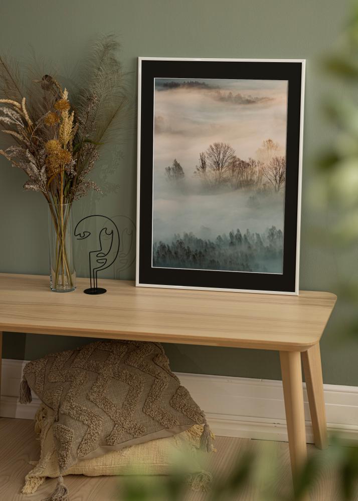 Rėmas New Lifestyle Baltas 70x100 cm - Paspartu Juodas 24x36 inches