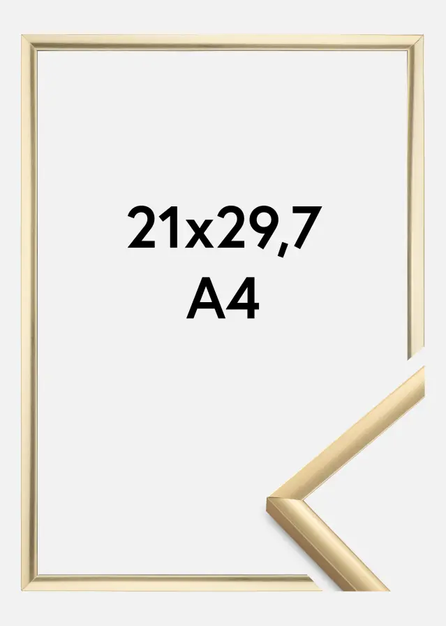 Rėmas New Lifestyle Akrilo stiklas Auksas 21x29,7 cm (A4)