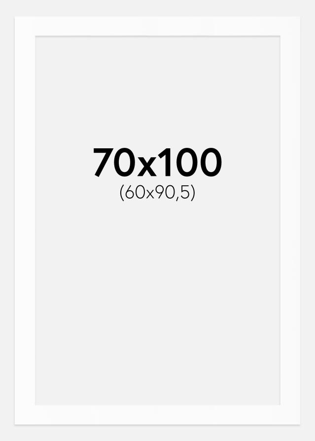 Paspartu Baltas Standartas Balta šerdis 70x100 cm (60x90,5)