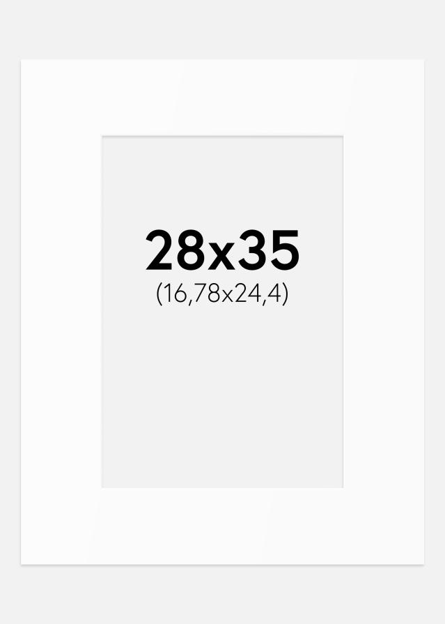 Paspartu Baltas Standartas (Balta Šerdis) 28x35 cm (16,78x24,4)