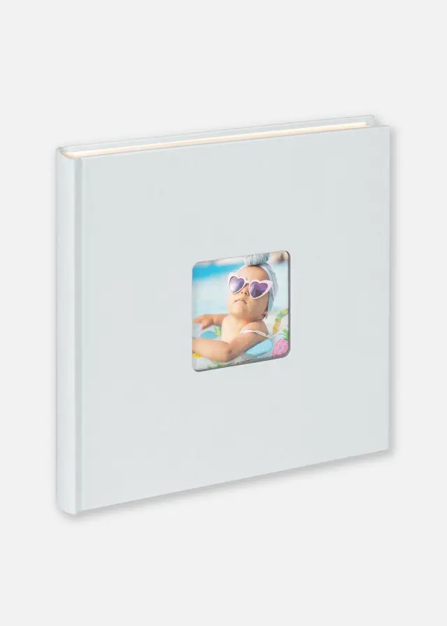 Fun Kūdikio albumas Mėlynas - 26x25 cm (40 Balti puslapiai/20 lapų)