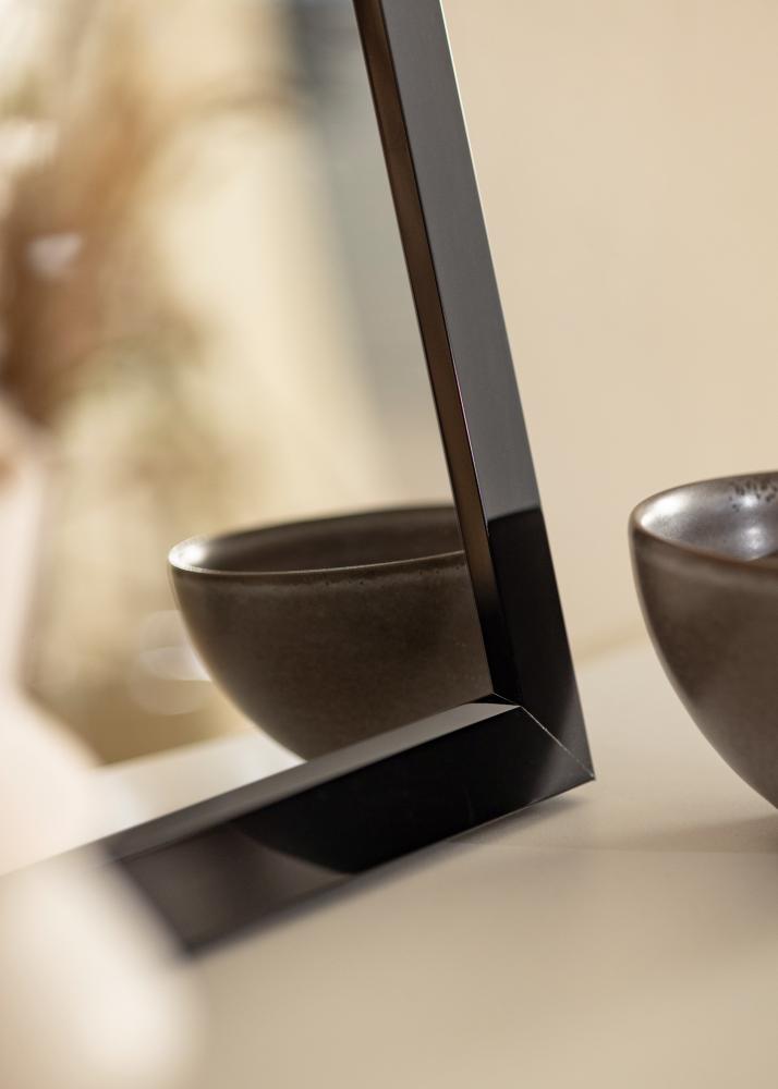 Veidrodis Åsarna Blizgus juodas - Savi Išmatavimai