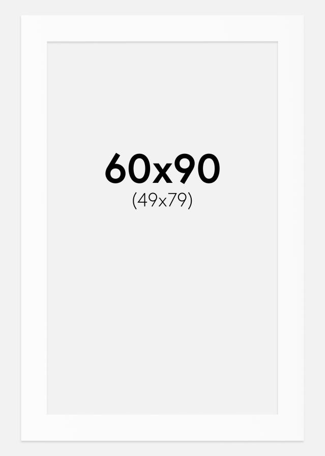 Paspartu Canson Baltas Balta šerdis 60x90 cm (49x79)