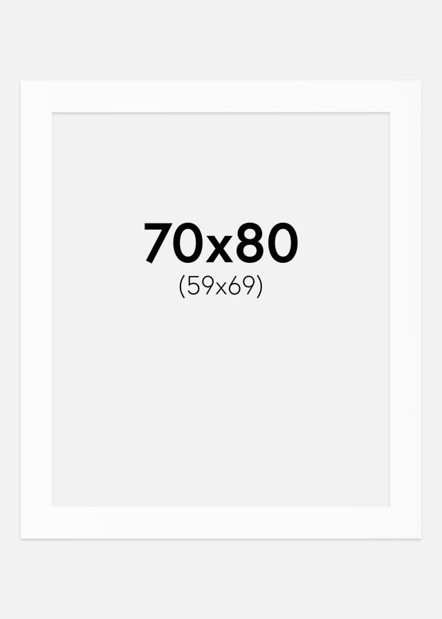 Paspartu Canson Baltas Balta šerdis 70x80 cm (59x69)