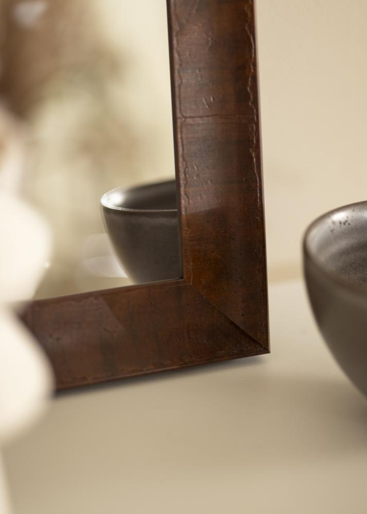 Veidrodis Ribe Rudas Faneruotė - Savo išmatavimai