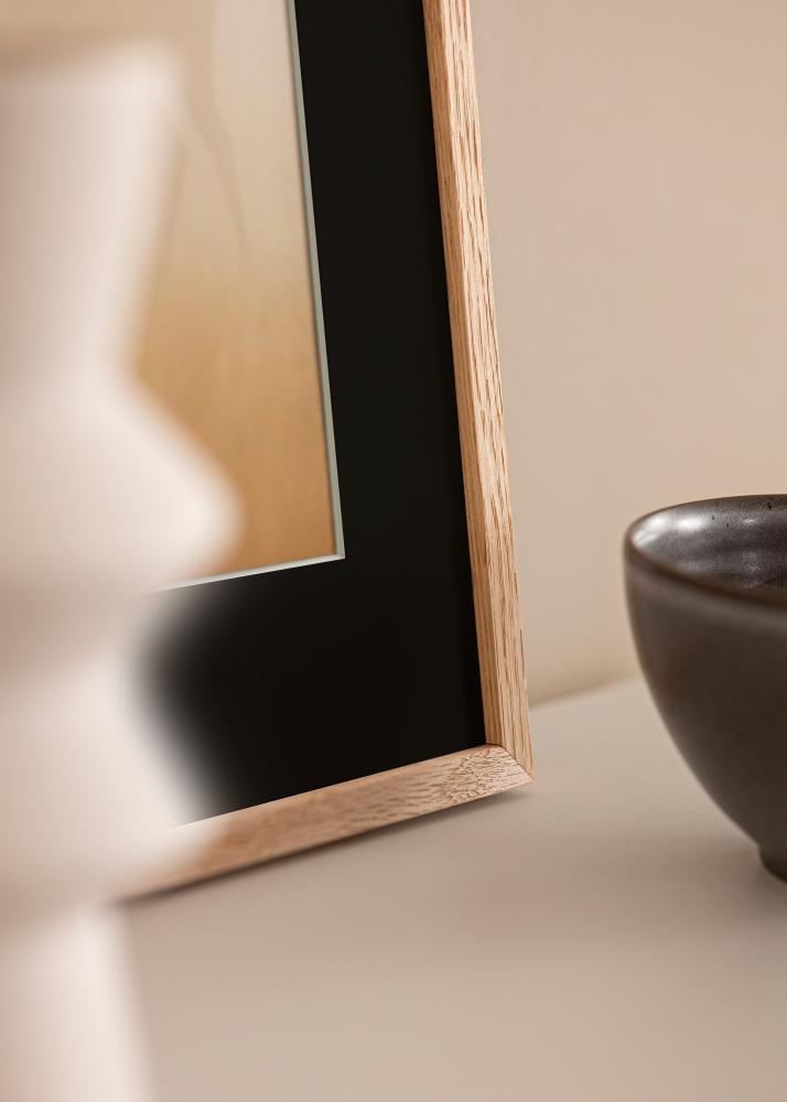 Rėmas Oslo Ąžuolas 13x18 cm - Paspartu Juodas 9x13 cm
