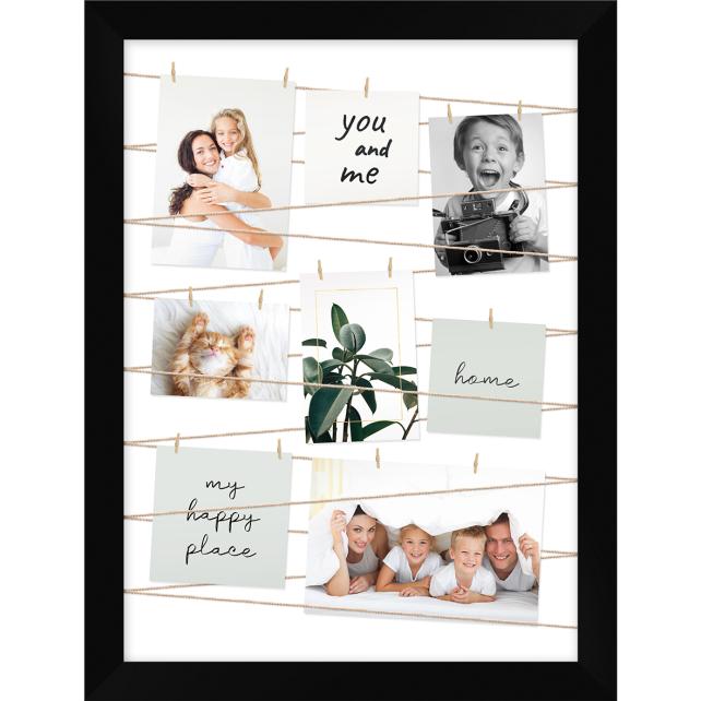 Fotogalleri Koliažo rėmelis Juodas 50x70 cm