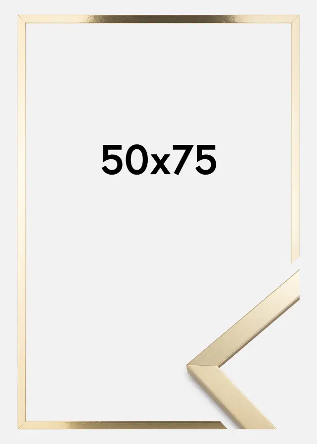 Rėmas Trendy Akrilo Stiklas Auksas 50x75 cm