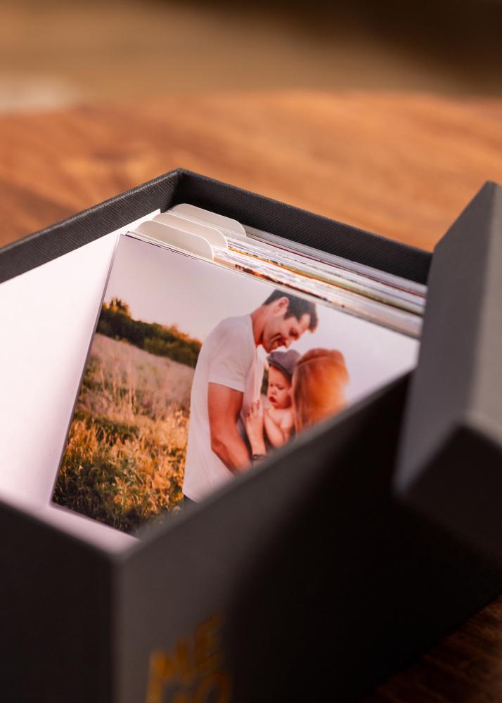 KAILA MEMORIES Nuotraukų dėžutė (700 nuotraukų 10x15 cm) - Juoda