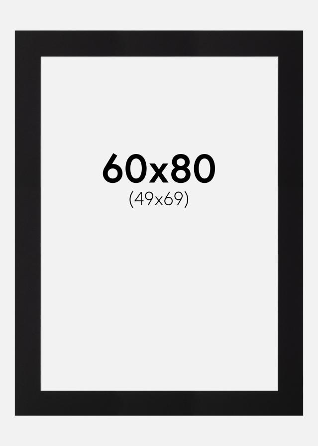 Paspartu Canson Juodas Balta šerdis 60x80 cm (49x69)