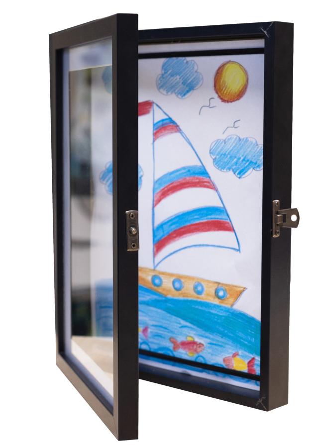 Piešinių rėmelis Newbie Akrilo stiklas Juoda A4