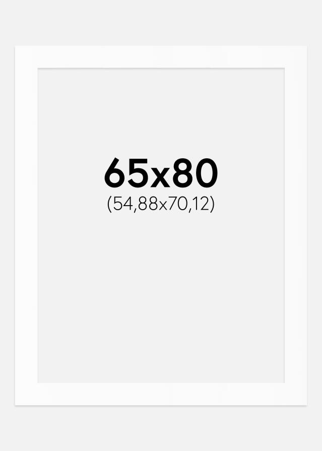 Paspartu Canson Baltas Balta šerdis 65x80 cm (54,88x70,12)