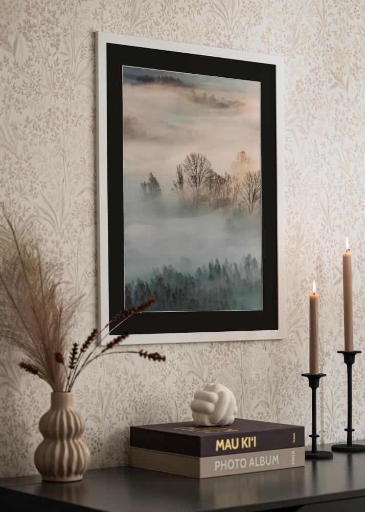 Rėmas Trendline Baltas 35x45 cm - Paspartu Juodas 24x34 cm