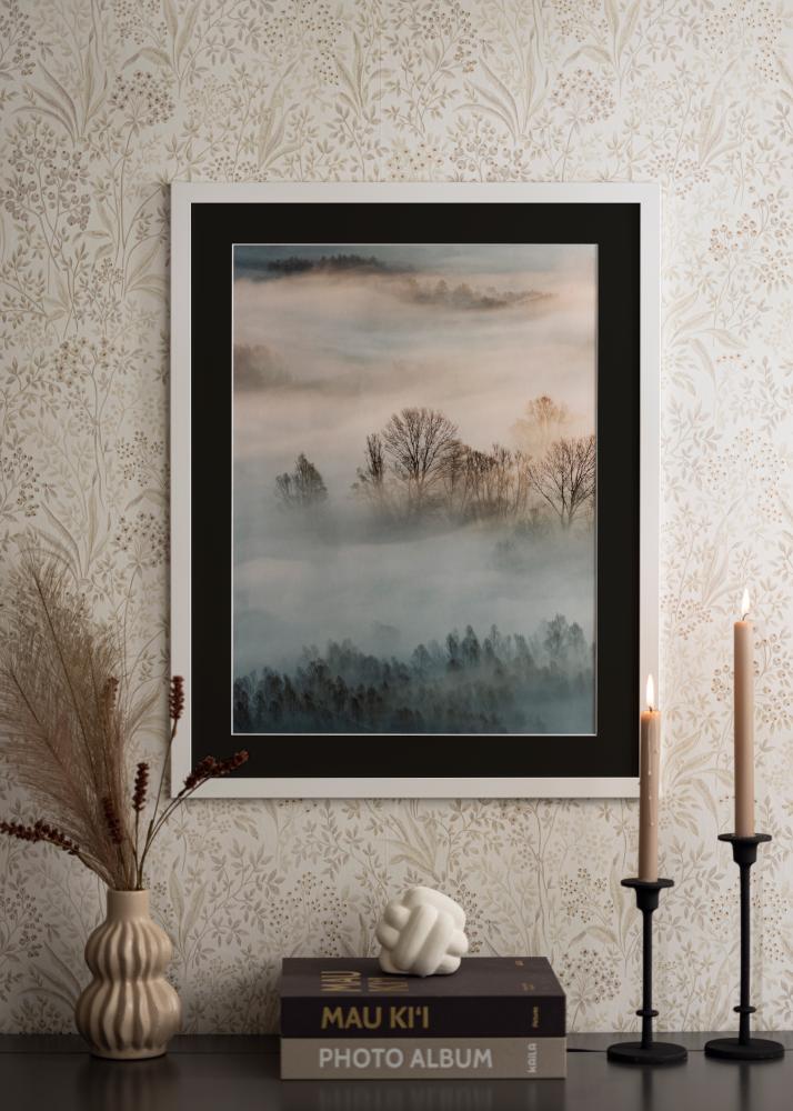 Rėmas Trendline Baltas 35x45 cm - Paspartu Juodas 24x34 cm