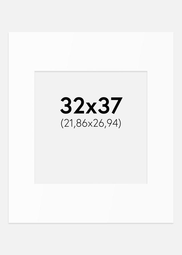 Paspartu Baltas Standartas (Balta Šerdis) 32x37 cm (21,86x26,94)