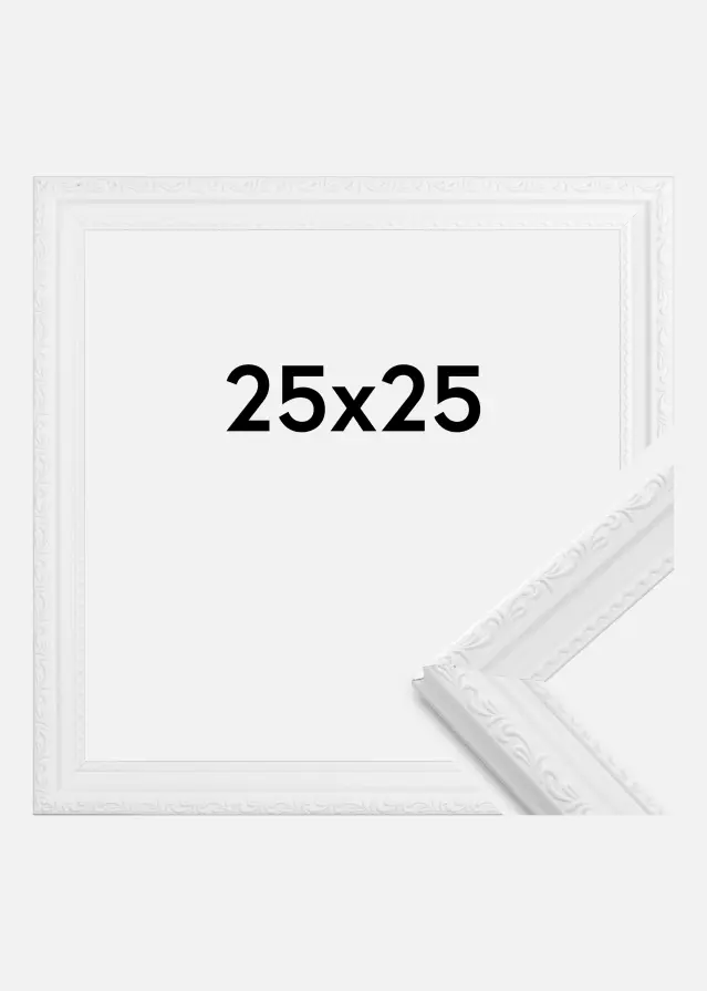 Rėmas Abisko Akrilo stiklas Baltas 25x25 cm