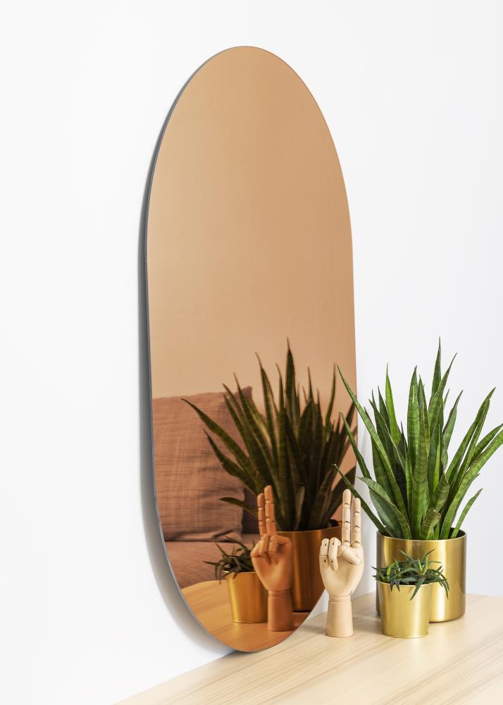 KAILA Veidrodis Ovalus Rose Gold 70x100 cm