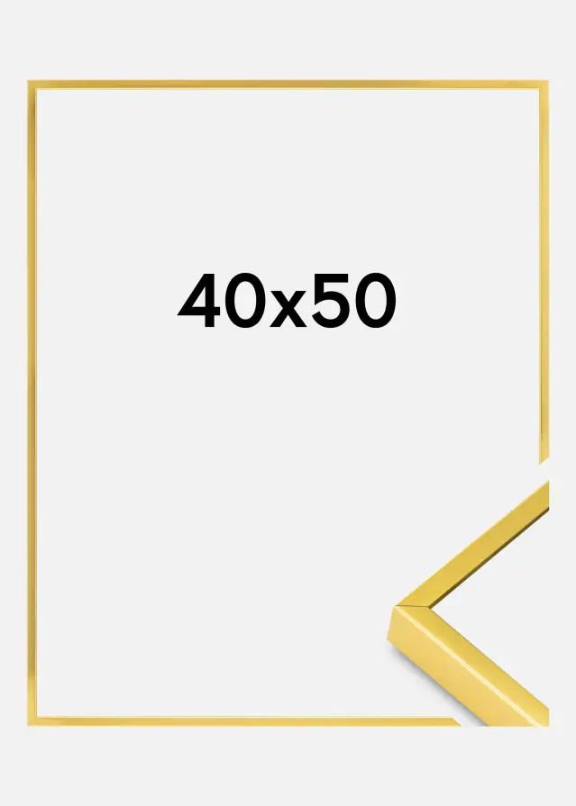 Aliuminio rėmelis Akrilo stiklas Auksas 40x50 cm