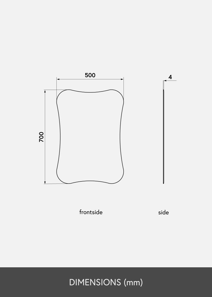KAILA Veidrodis Concave 50x70 cm