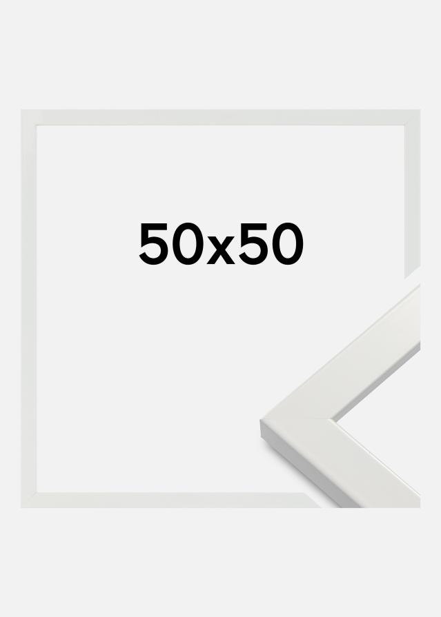 Rėmas White Wood Glossy Akrilo stiklas 50x50 cm