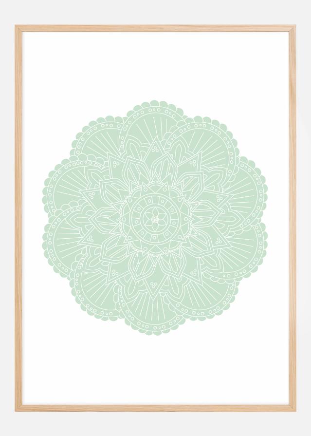 Abstract Green Mandala Įrašai