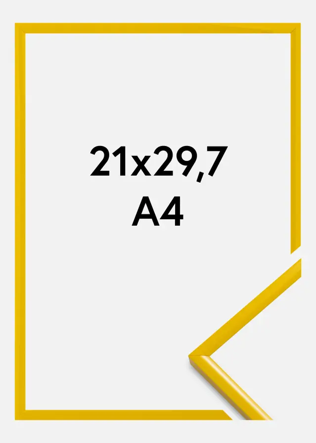 Rėmas New Lifestyle Akrilo stiklas Geltonas 21x29,7 cm (A4)