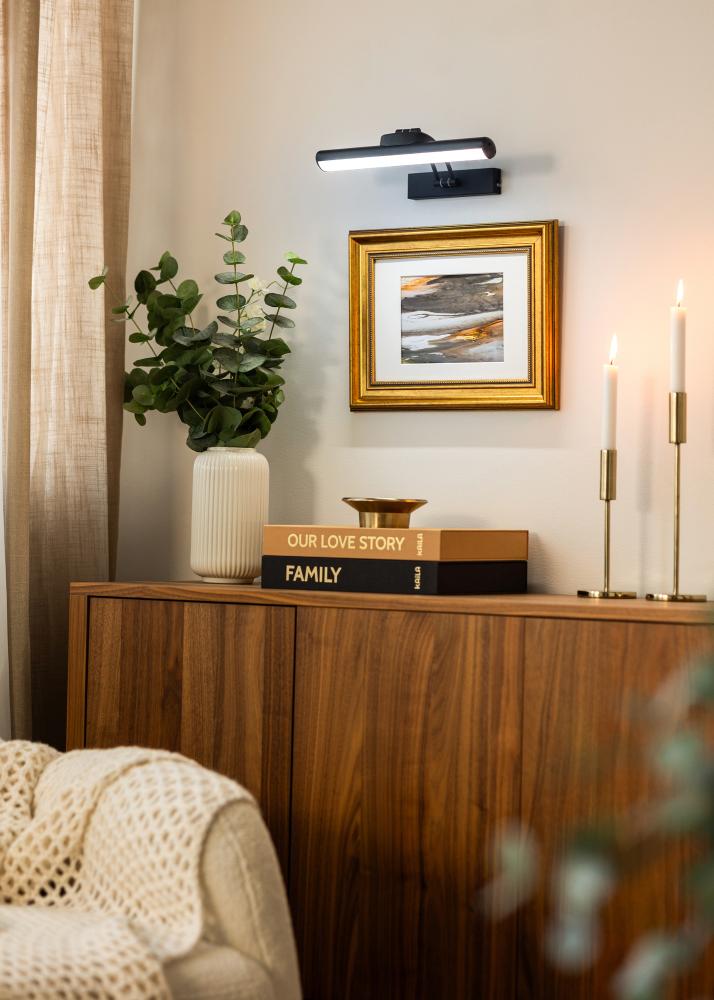 KAILA Luster Baterijų maitinama Tapybos lemputė 32 cm - Juoda