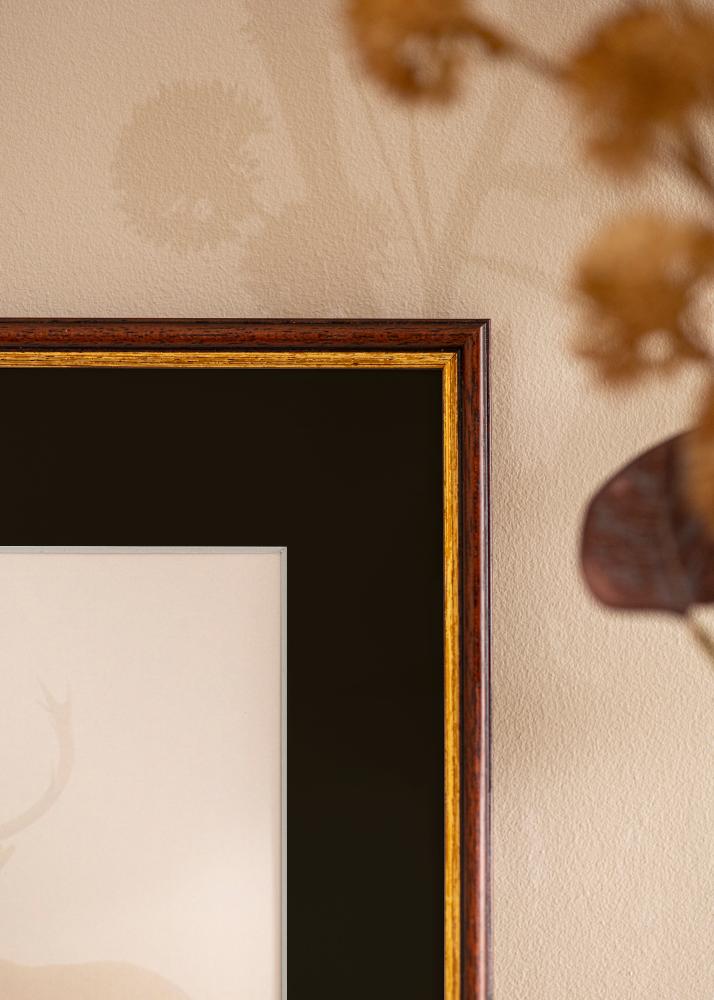 Rėmas Horndal Rudas 24x30 cm - Paspartu Juodas 18x24 cm