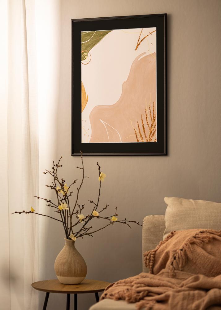 Rėmas Horndal Juodas 50x60 cm - Paspartu Juodas 14x18 inches