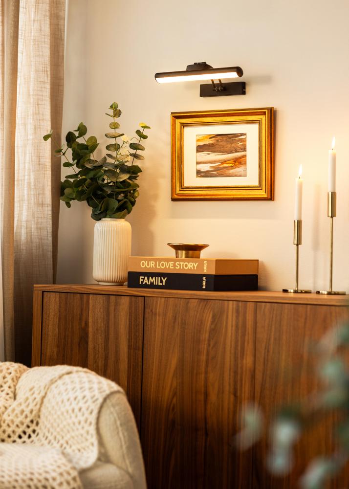 KAILA Luster Baterijų maitinama Tapybos lemputė 32 cm - Juoda