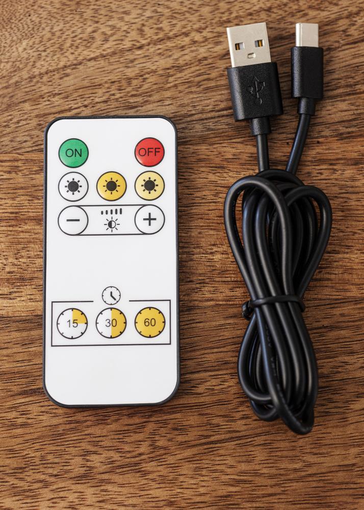 KAILA Luster Baterijų maitinama Tapybos lemputė 32 cm - Juoda