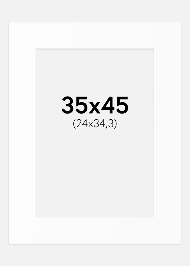 Paspartu Baltas Standartas (Balta Šerdis) 35x45 cm (24x34,3)