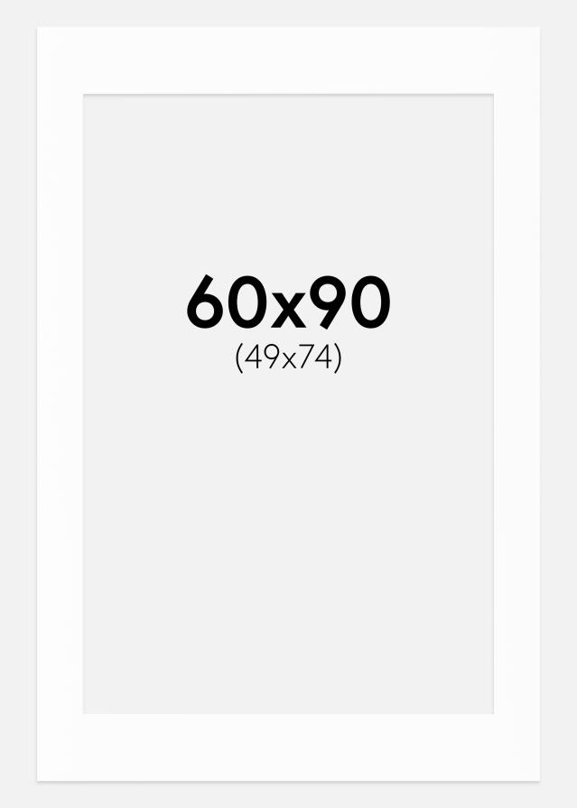 Paspartu Canson Baltas Balta šerdis 60x90 cm (49x74)