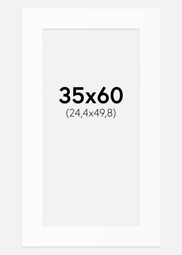 Paspartu Baltas Standartas (Balta Šerdis) 35x60 cm (24,4x49,8)