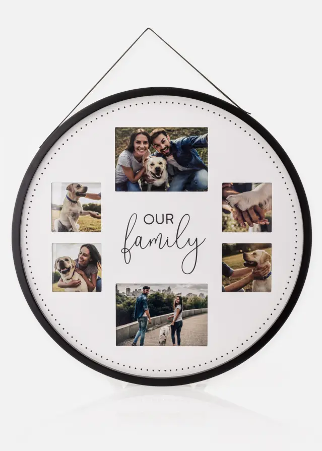 Lyon Koliažo rėmelis Juodas - 6 Paveikslėliai