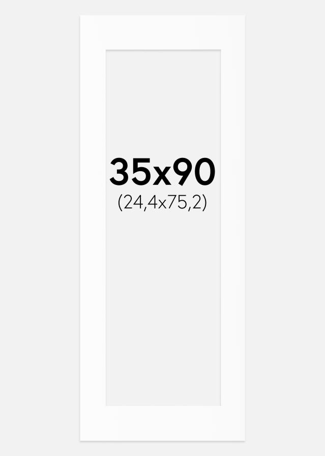 Paspartu Baltas Standartas (Balta Šerdis) 35x90 cm (24,4x75,2)