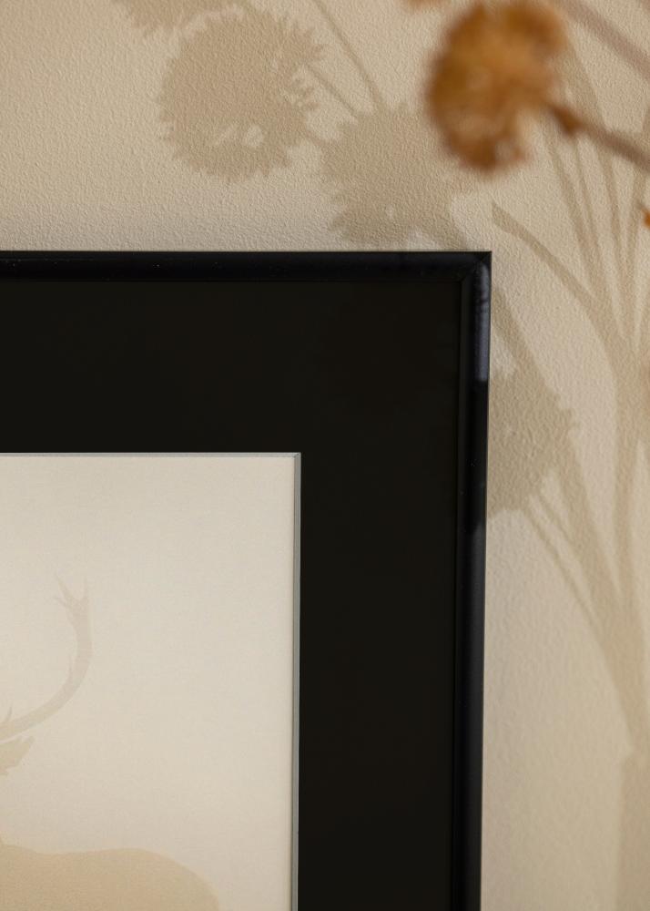 Rėmas New Lifestyle Matinis juodas 30x40 cm - Paspartu Juodas 18x27 cm